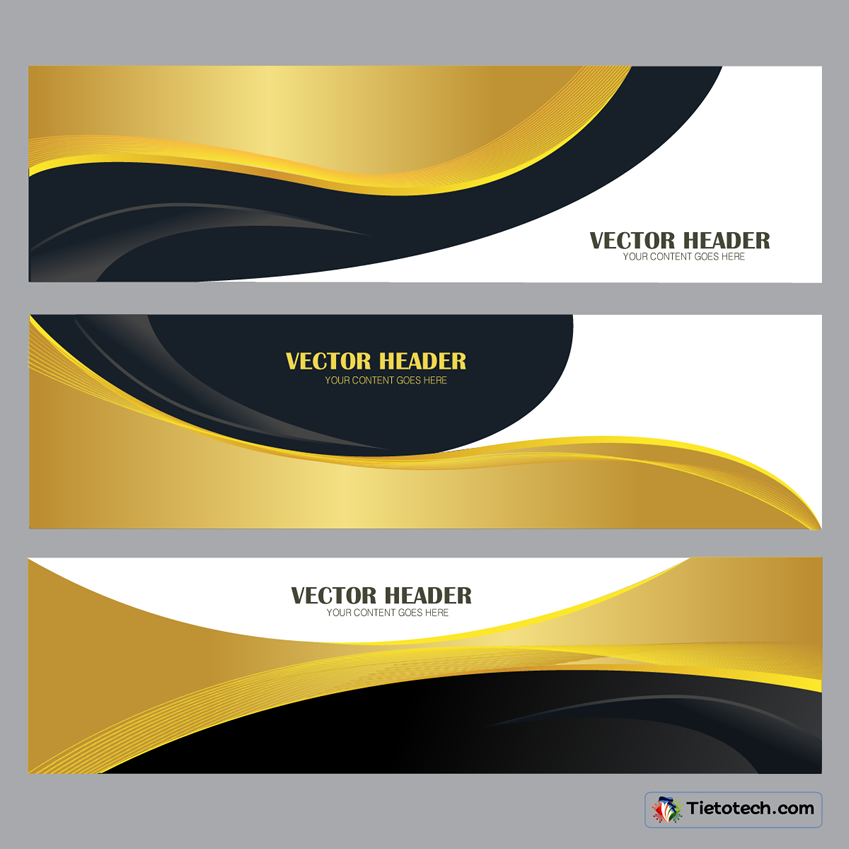 Abstract Wave Web Banners